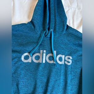 Men’s 2X Adidas Teal Hoodie with Logo